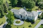 Top view of Residential house